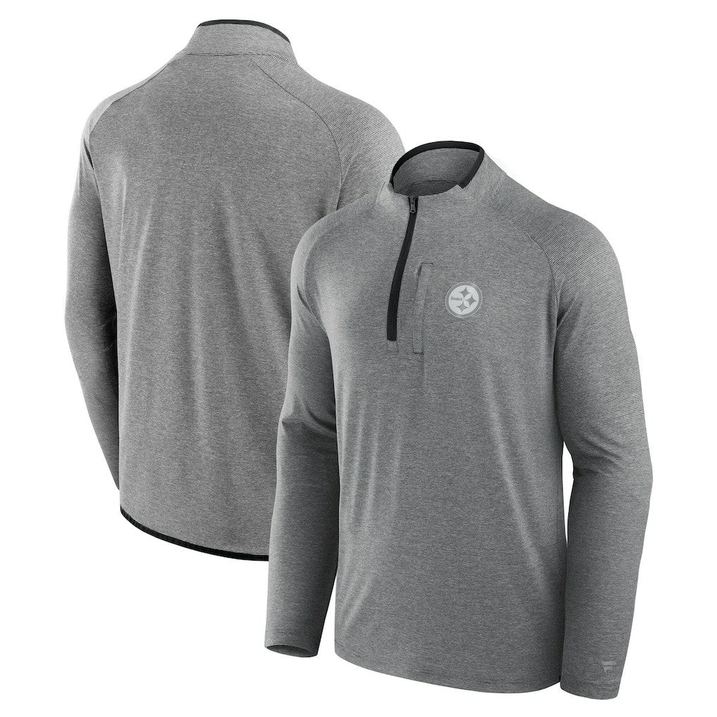 Pittsburgh Steelers Unisex Front Office Performance Primary Quarter-Zip Jacket - Charcoal sale