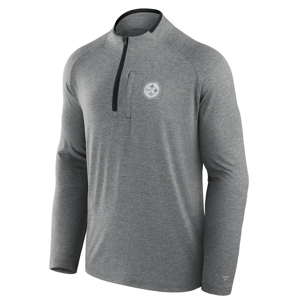 Pittsburgh Steelers Unisex Front Office Performance Primary Quarter-Zip Jacket - Charcoal sale