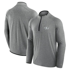 San Francisco 49ers Unisex Front Office Performance Primary Quarter-Zip Jacket - Charcoal discount