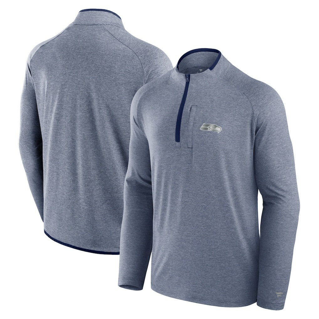 Seattle Seahawks Unisex Front Office Performance Primary Quarter-Zip Jacket - College Navy outlet