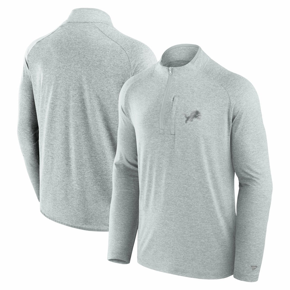 Detroit Lions Unisex Front Office Performance Primary Quarter-Zip Jacket - Gray on sale