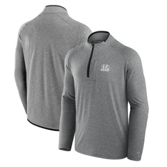 Cincinnati Bengals Unisex Front Office Performance Primary Quarter-Zip Jacket - Charcoal for sale