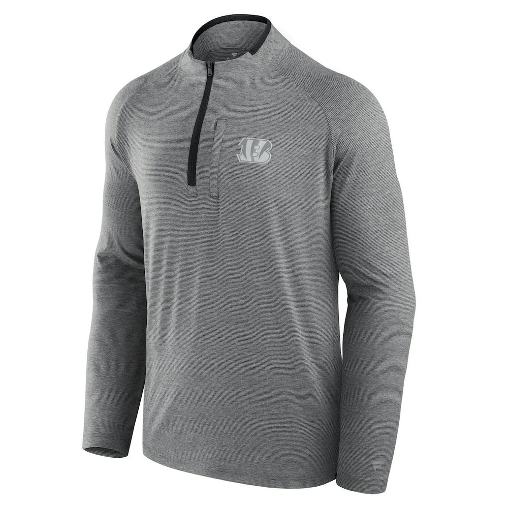 Cincinnati Bengals Unisex Front Office Performance Primary Quarter-Zip Jacket - Charcoal for sale
