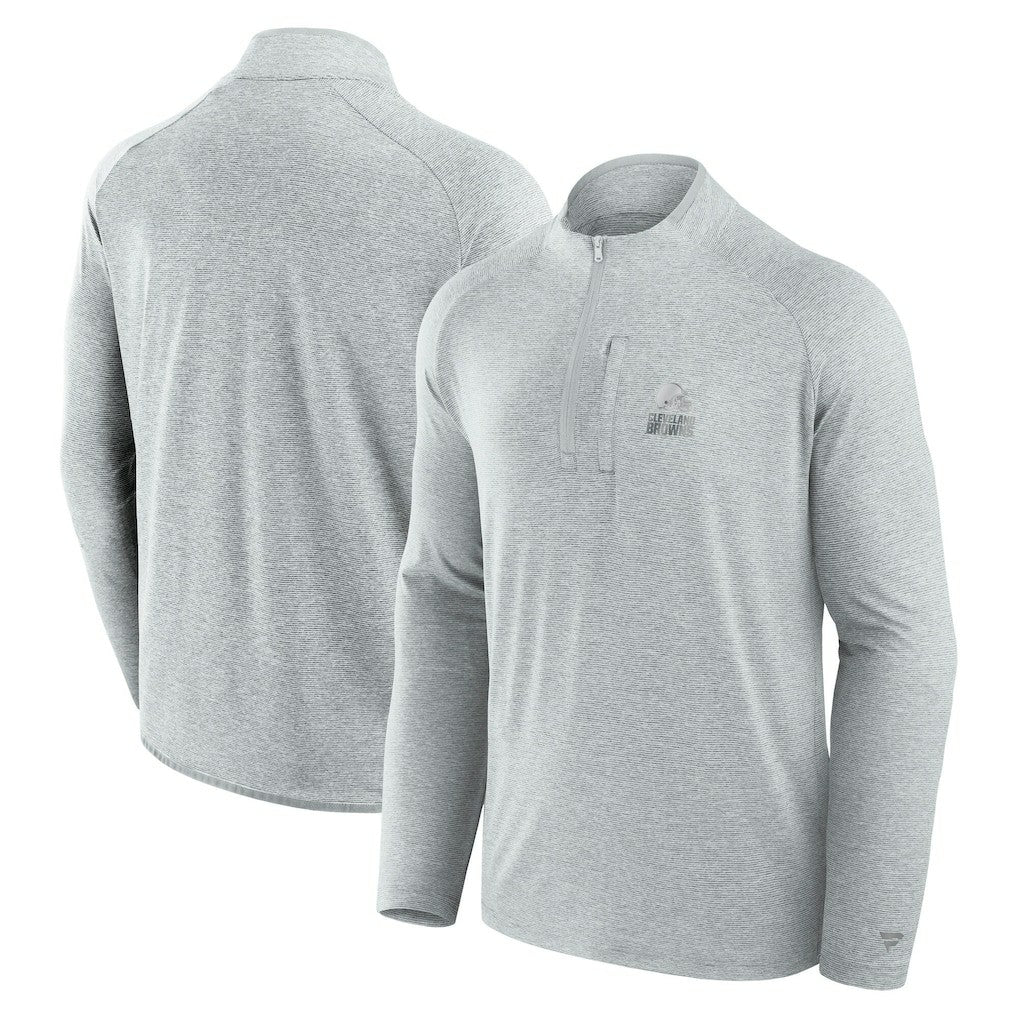 Cleveland Browns Unisex Front Office Performance Primary Quarter-Zip Jacket - Gray discount