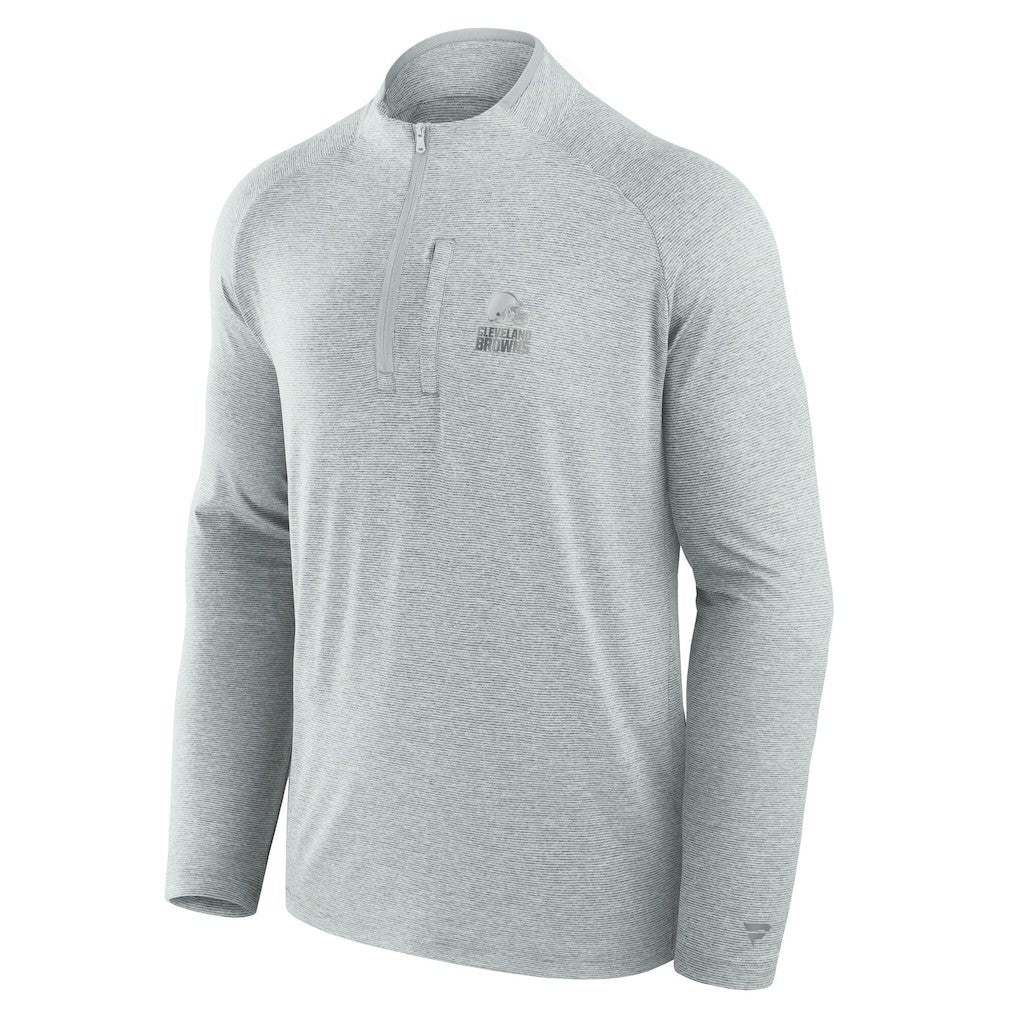 Cleveland Browns Unisex Front Office Performance Primary Quarter-Zip Jacket - Gray discount