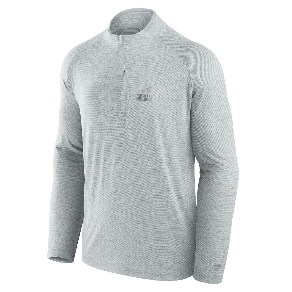 Cleveland Browns Unisex Front Office Performance Primary Quarter-Zip Jacket - Gray discount