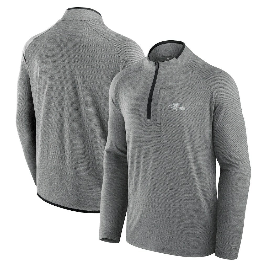 Baltimore Ravens Unisex Front Office Performance Primary Quarter-Zip Jacket - Charcoal sale