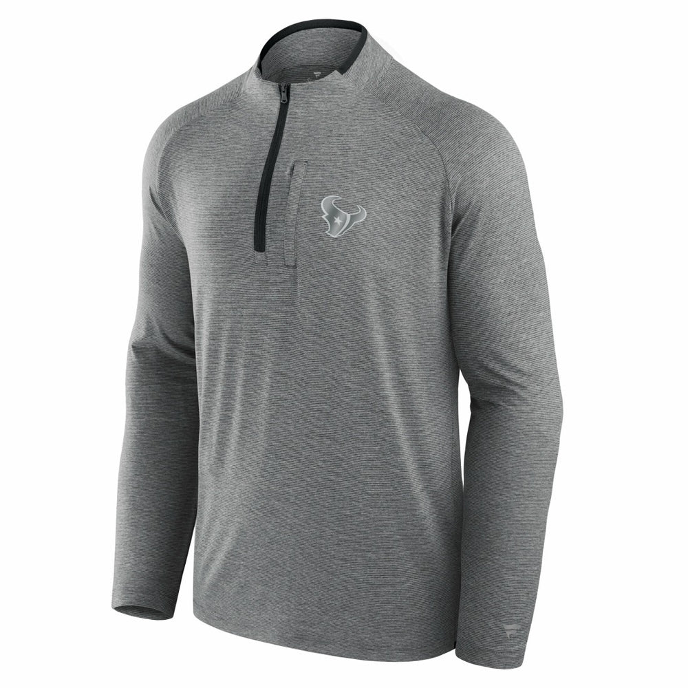 Houston Texans Unisex Front Office Performance Primary Quarter-Zip Jacket - Charcoal online