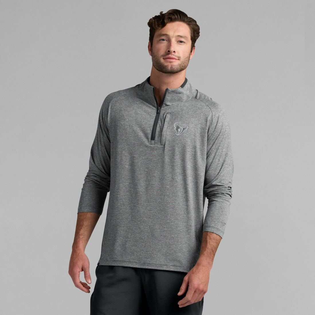 Houston Texans Unisex Front Office Performance Primary Quarter-Zip Jacket - Charcoal online
