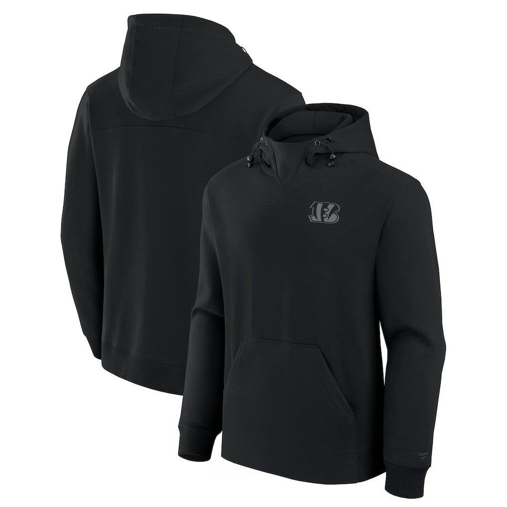 Cincinnati Bengals Unisex Front Office Tonal Tri-Blend Pullover Hoodie - Black cheap