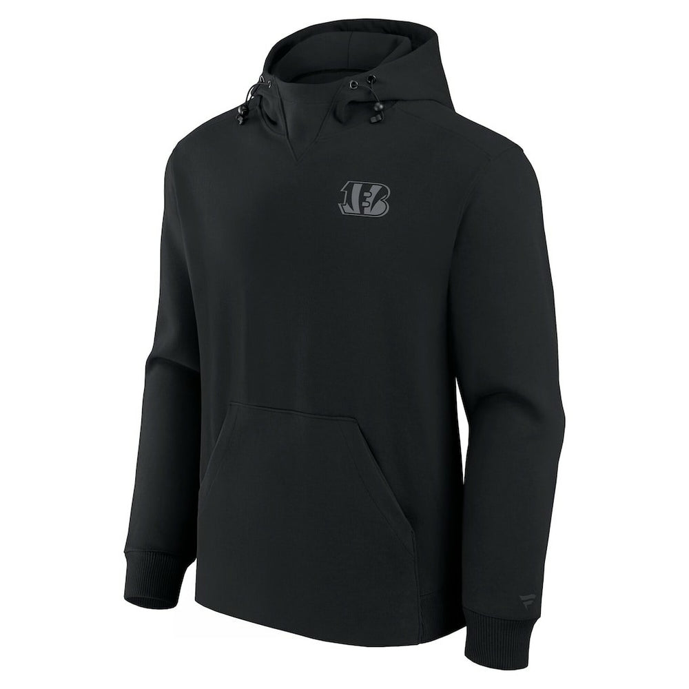 Cincinnati Bengals Unisex Front Office Tonal Tri-Blend Pullover Hoodie - Black cheap