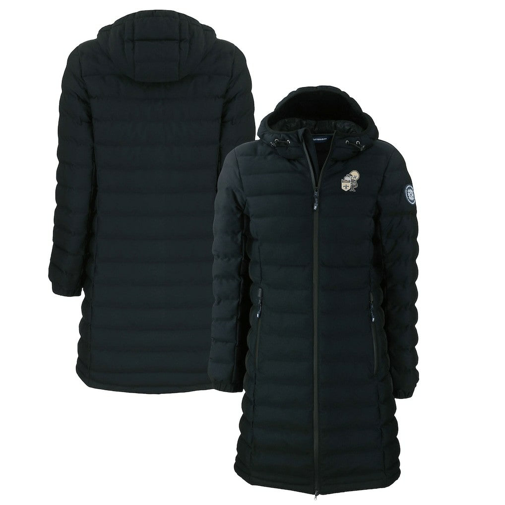New Orleans Saints Cutter & Buck Women's Throwback Logo Mission Ridge Repreve Eco Insulated Full-Zip Puffer Jacket - Black cheap