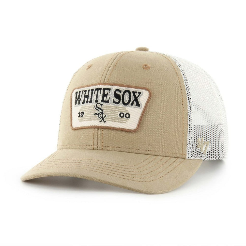 Chicago White Sox Ridgewood Trucker Adjustable Hats - Khaki | 47 brand