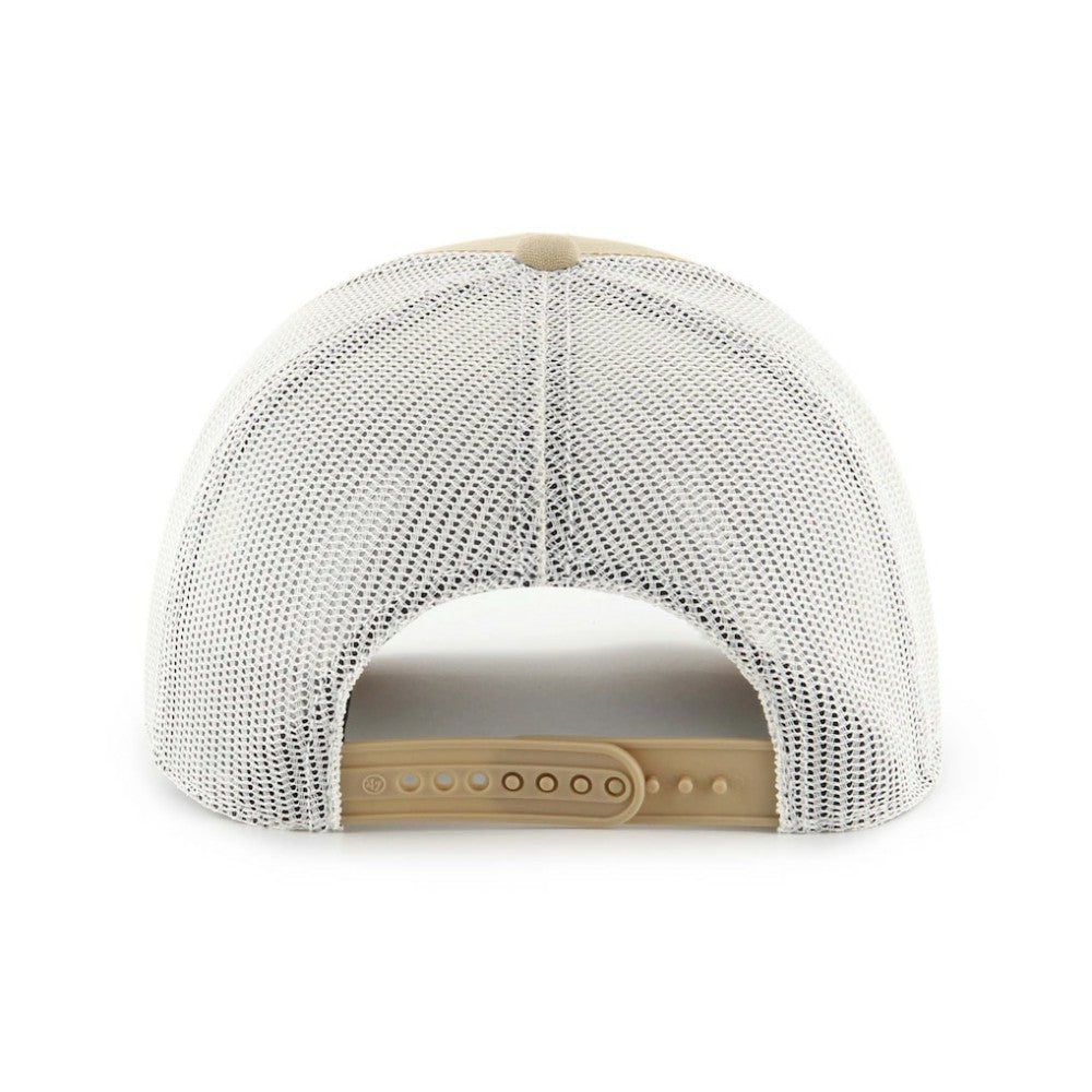 Chicago Cubs Ridgewood Trucker Adjustable Hats - Khaki | 47 brand