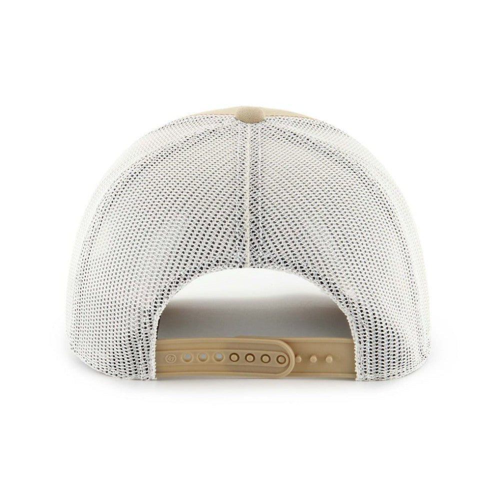 Cincinnati Reds Ridgewood Trucker Adjustable Hats - Khaki | 47 brand