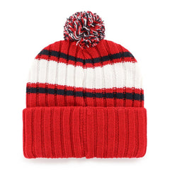 St. Louis Cardinals Plateau Cuffed Knit Hat with Pom - Red | 47 brand