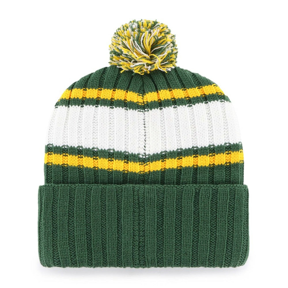 Oakland Athletics Plateau Cuffed Knit Hat with Pom - Green | 47 brand