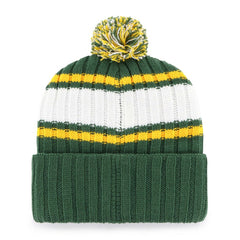 Oakland Athletics Plateau Cuffed Knit Hat with Pom - Green | 47 brand