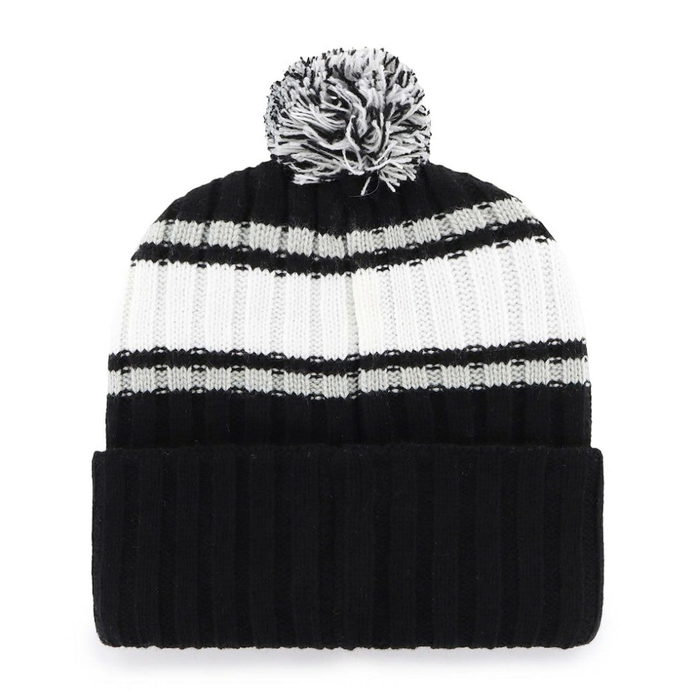 Chicago White Sox Plateau Cuffed Knit Hat with Pom - Black | 47 brand