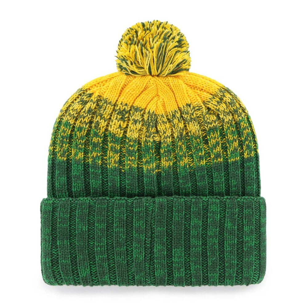 Oakland Athletics Cascade Cuffed Knit Hat with Pom - Green | 47 brand
