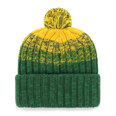 Oakland Athletics Cascade Cuffed Knit Hat with Pom - Green | 47 brand