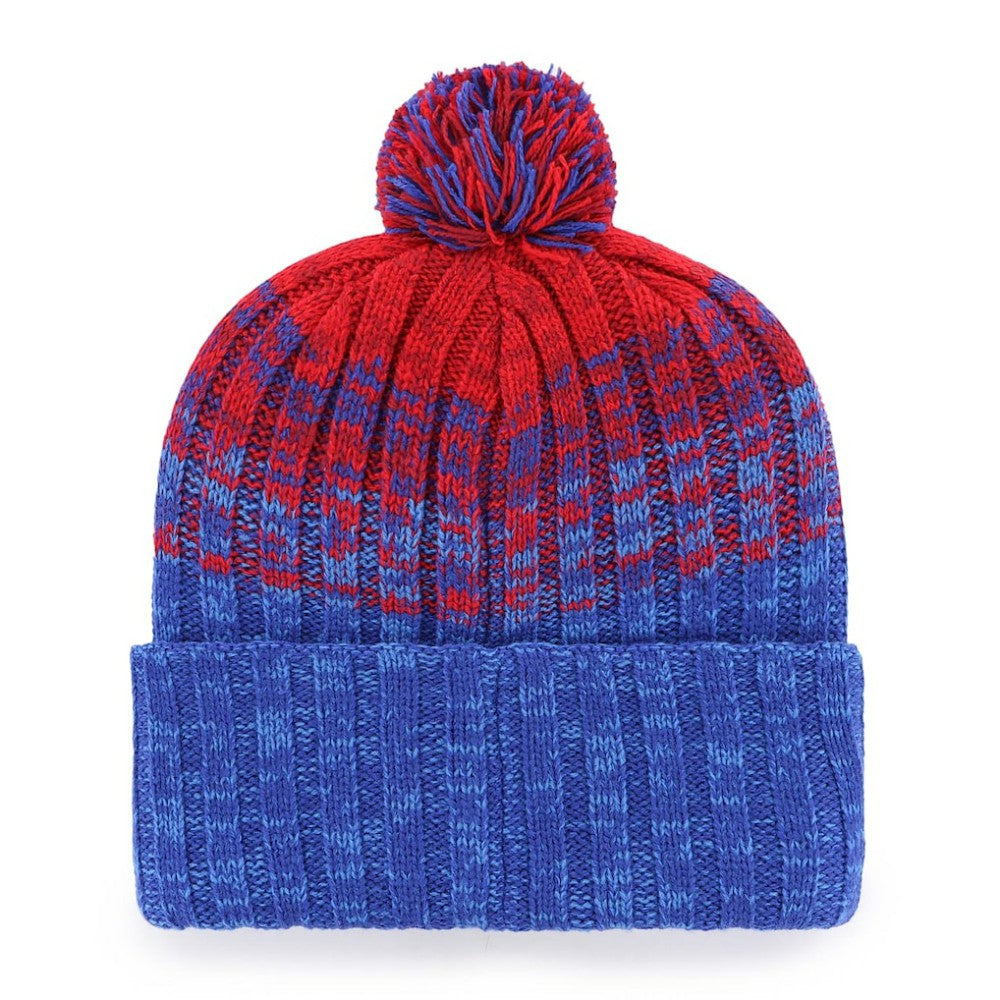 Chicago Cubs Cascade Cuffed Knit Hat with Pom - Royal | 47 brand