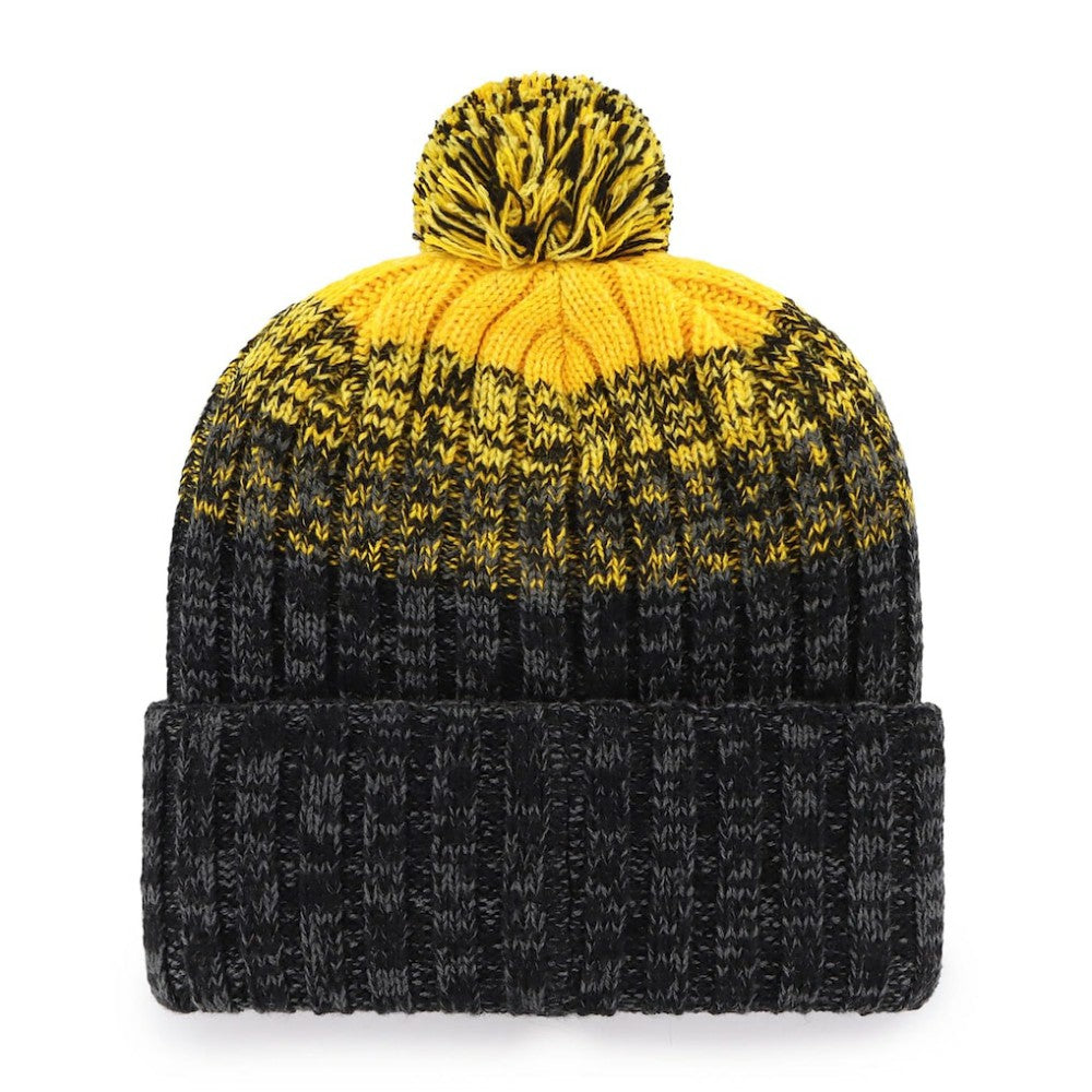 Pittsburgh Pirates Cascade Cuffed Knit Hat with Pom - Black | 47 brand