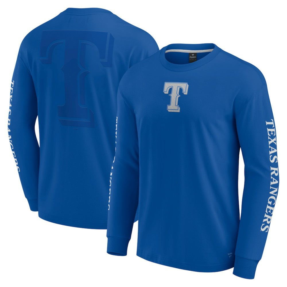 Texas Rangers Elements Strive Long Sleeve T-Shirt - Royal
