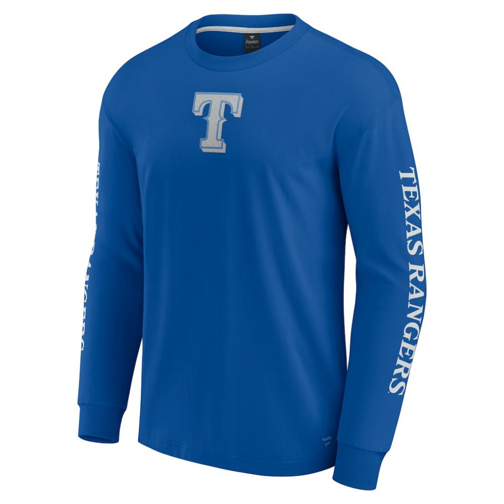 Texas Rangers Elements Strive Long Sleeve T-Shirt - Royal
