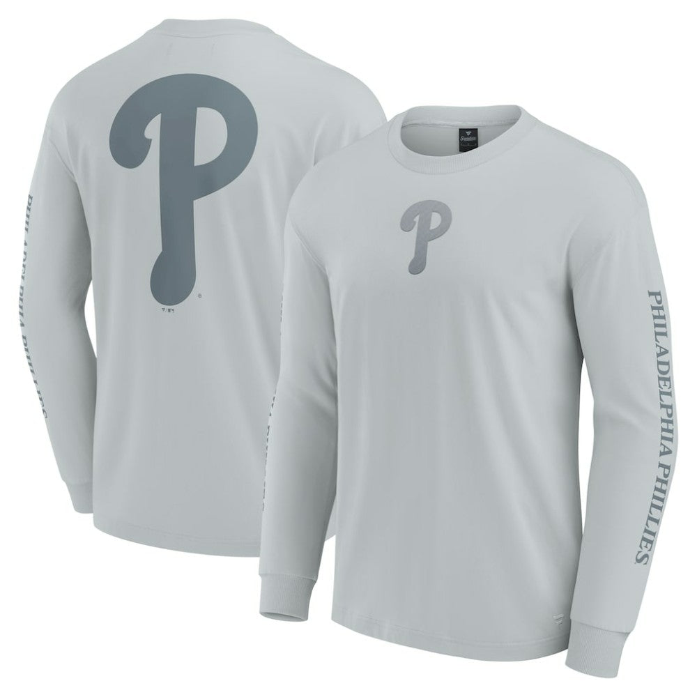 Philadelphia Phillies Elements Strive Long Sleeve T-Shirt - Gray