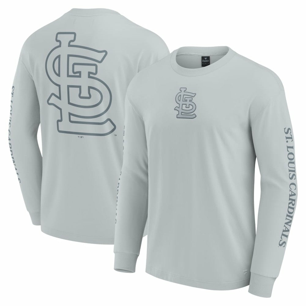 St. Louis Cardinals Elements Strive Long Sleeve T-Shirt - Gray