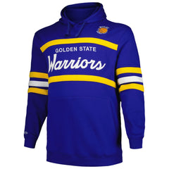 Golden State Warriors Big & Tall Hardwood Classics Head Coach Pullover Hoodie sale - Royal | Mitchell & Ness cheap