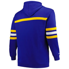 Golden State Warriors Big & Tall Hardwood Classics Head Coach Pullover Hoodie sale - Royal | Mitchell & Ness cheap