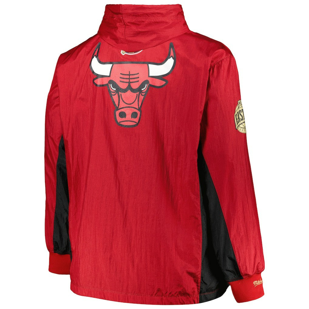 Chicago Bulls Big & Tall Hardwood Classics Team OG 2.0 Anorak Hoodie Quarter-Zip Windbreaker Jacket - Red | Mitchell & Ness discount