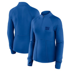 New York Giants Women's Elements Quarter-Zip Jacket - Royal outlet