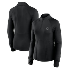 Miami Dolphins Women's Elements Quarter-Zip Jacket - Black online