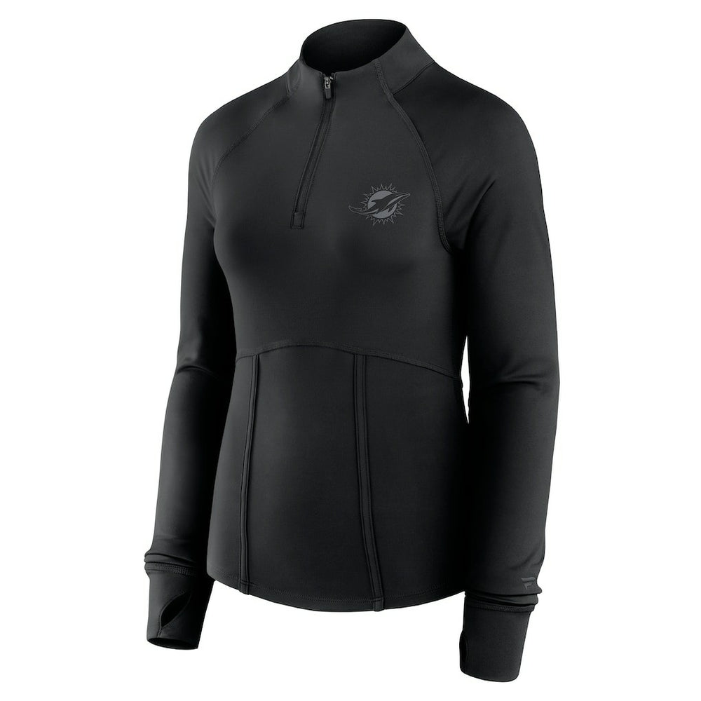 Miami Dolphins Women's Elements Quarter-Zip Jacket - Black online
