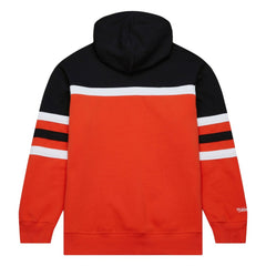 San Francisco Giants Head Coach Pullover Hoodie - Orange/Black | Mitchell & Ness