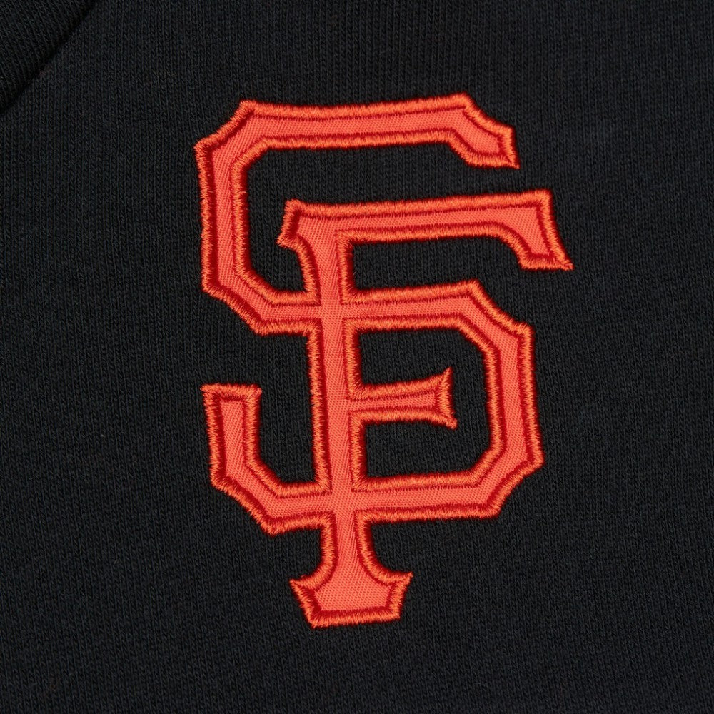 San Francisco Giants Head Coach Pullover Hoodie - Orange/Black | Mitchell & Ness
