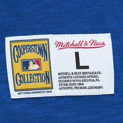 Atlanta Braves Cooperstown Collection Legendary Raglan Slub Henley 3/4-Sleeve T-Shirt - Royal | Mitchell & Ness