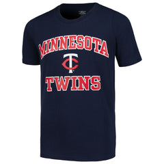 Minnesota Twins Youth Heart & Soul T-Shirt - Navy