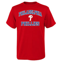 Philadelphia Phillies Youth Heart & Soul T-Shirt - Red