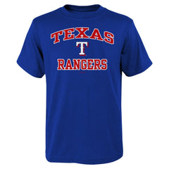 Texas Rangers Youth Heart & Soul T-Shirt - Royal