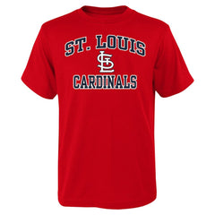 St. Louis Cardinals Youth Heart & Soul T-Shirt - Red