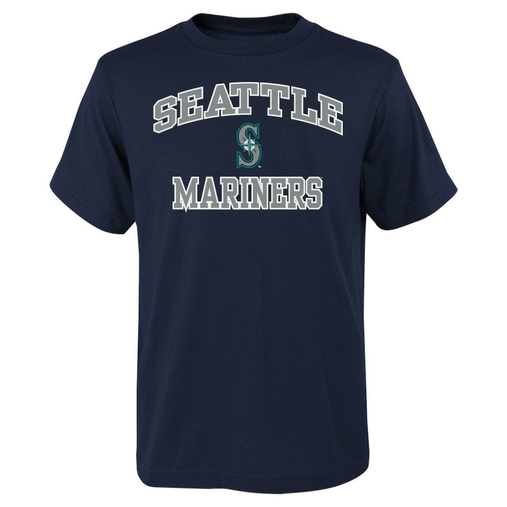 Seattle Mariners Youth Heart & Soul T-Shirt - Navy