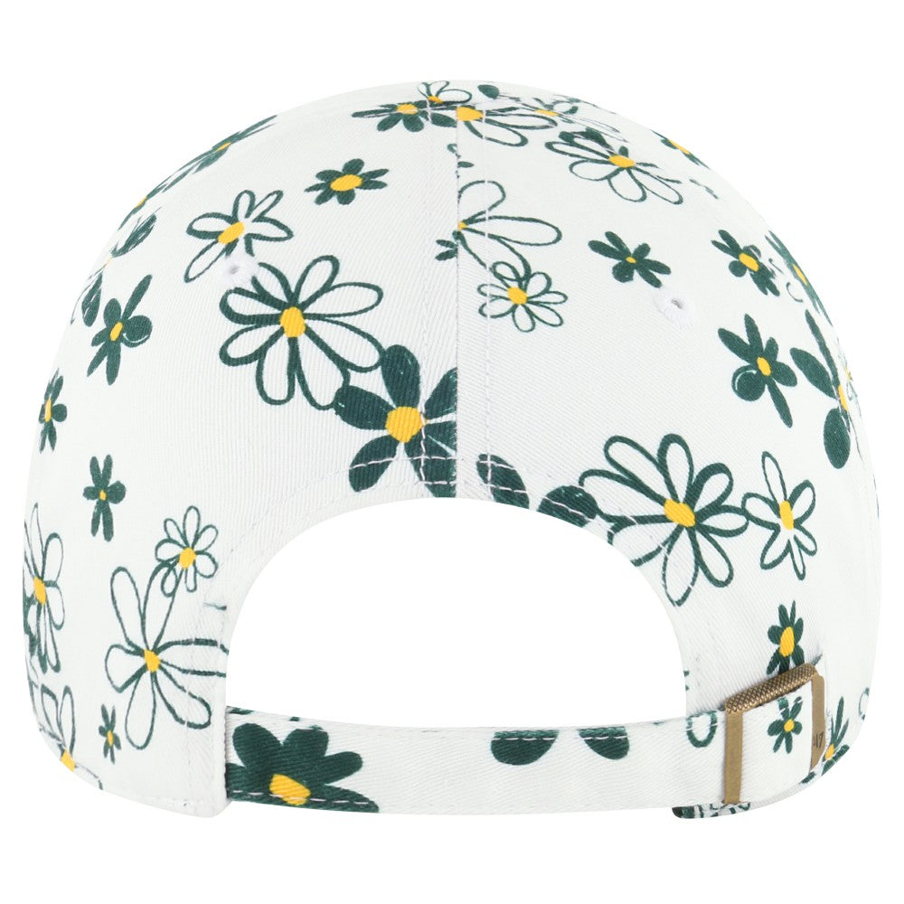 Athletics Girls Youth Daisy Delight Clean Up Adjustable Hat - White | 47 brand