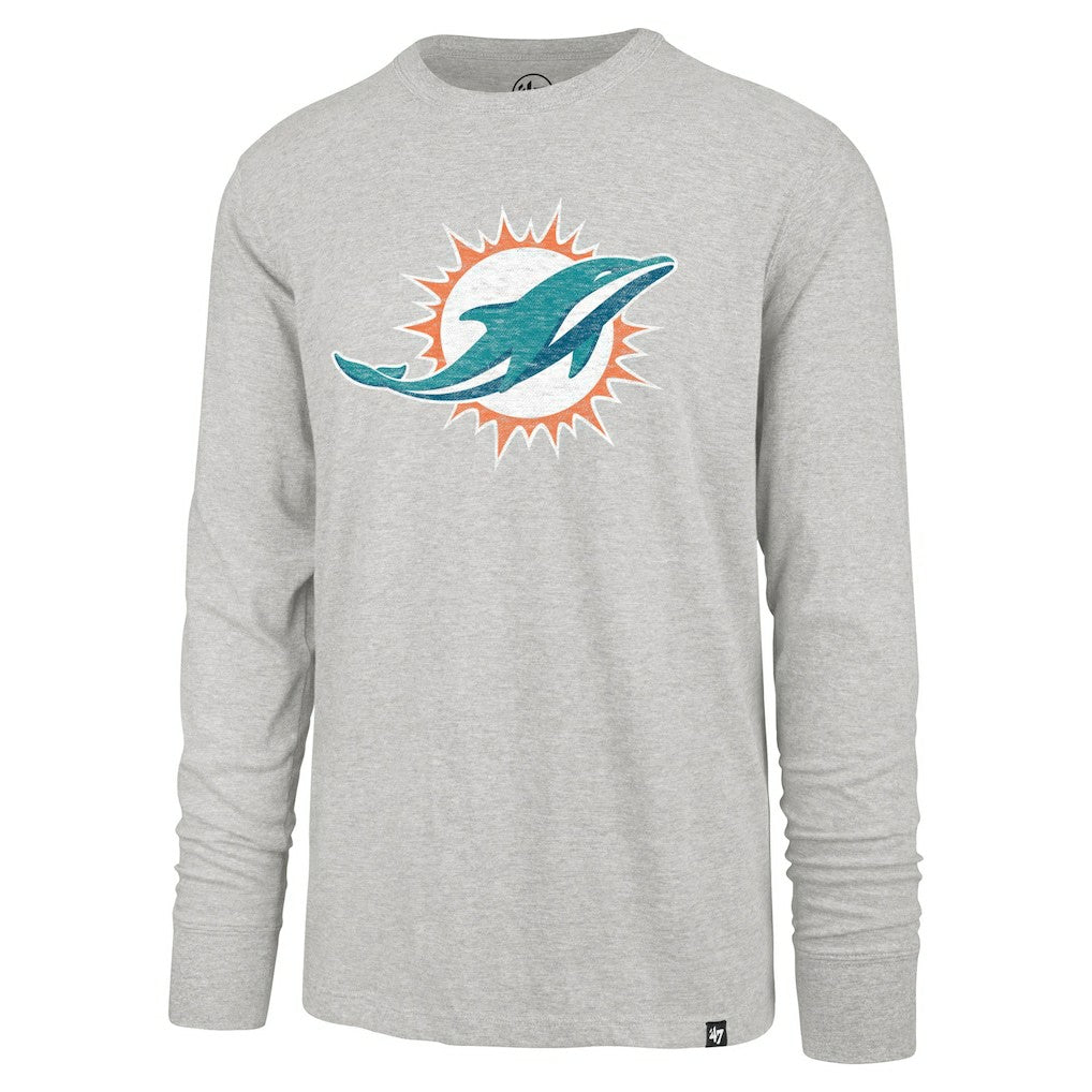 Miami Dolphins '47 Premier Franklin Long Sleeve T-Shirt - Gray sale
