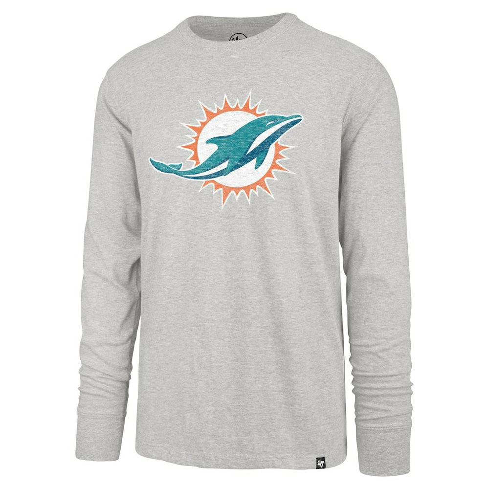 Miami Dolphins '47 Premier Franklin Long Sleeve T-Shirt - Gray sale