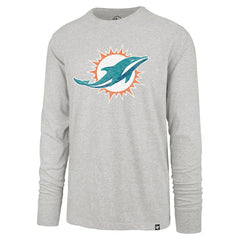Miami Dolphins '47 Premier Franklin Long Sleeve T-Shirt - Gray sale