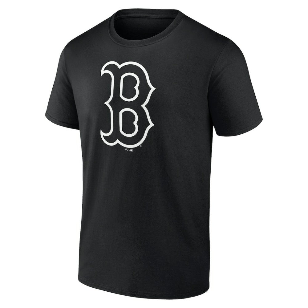 Boston Red Sox Monochrome Personalized Name & Number T-Shirt - Black